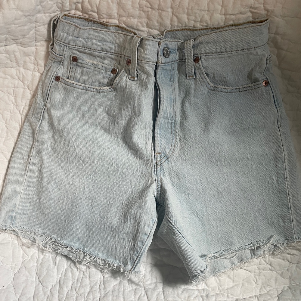 Levi’s Light Blue Denim Cutoff Shorts